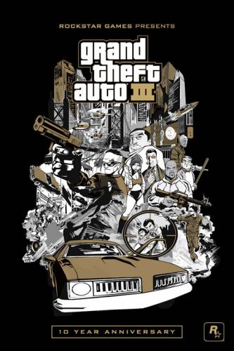 Плакат GTA 3: 10th Anniversary Edition